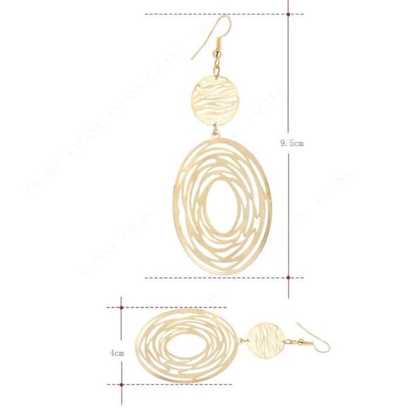 Big Oval Earrings - Picture 5 of 6